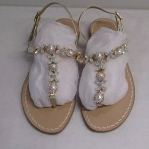 Musa Women's US 6/EU 36 Teardrop Crystal Sandal